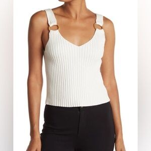 Club Monaco ribbed ring tank